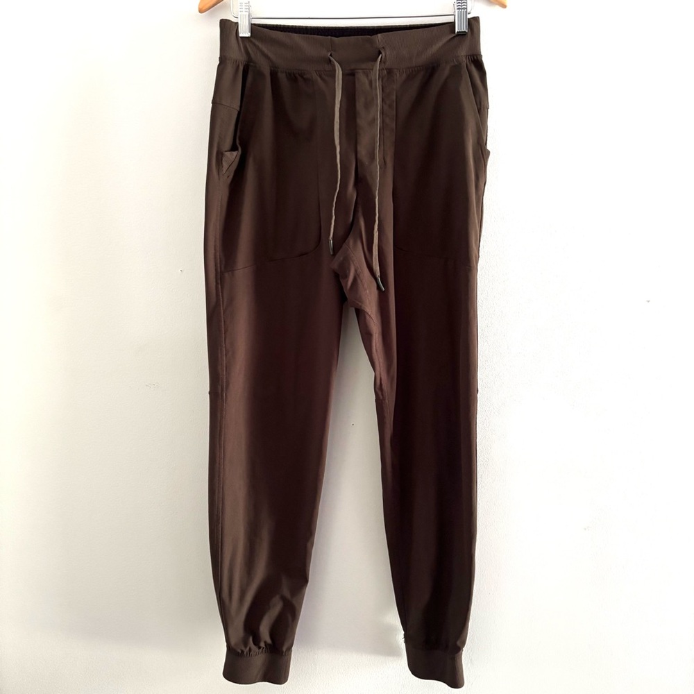 Lululemon ABC Army Green Skinny Jogger Pants Mens Size S Activewear Yoga Run
